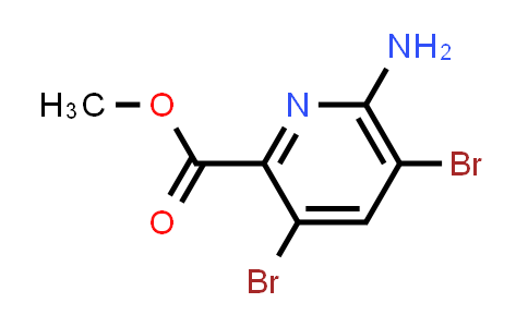 CAS No. 443956-21-6, Methyl 6-amino-3,5-dibromopicolinate