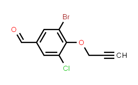 CAS No. 444059-52-3, 3-Bromo-5-chloro-4-(2-propynyloxy)benzaldehyde