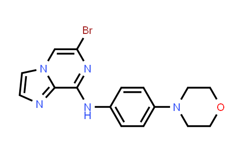 CAS No. 445263-72-9, 6-Bromo-N-(4-morpholinophenyl)imidazo[1,2-a]pyrazin-8-amine
