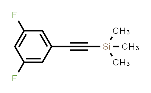 CAS No. 445491-09-8, ((3,5-Difluorophenyl)ethynyl)trimethylsilane
