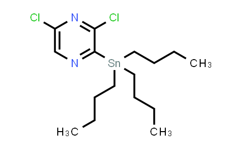 CAS No. 446285-70-7, 3,5-Dichloro-2-(tributylstannyl)pyrazine