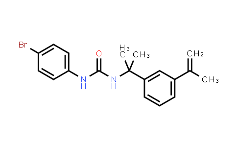 CAS No. 446848-22-2, 1-(4-Bromophenyl)-3-(2-(3-(prop-1-en-2-yl)phenyl)propan-2-yl)urea