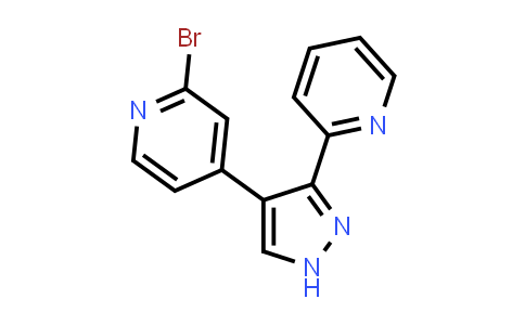 CAS No. 446880-81-5, 2-Bromo-4-(3-(pyridin-2-yl)-1H-pyrazol-4-yl)pyridine