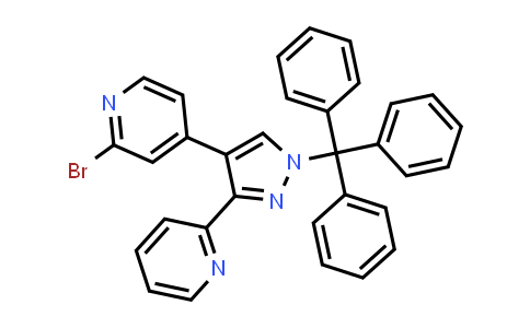 CAS No. 446880-83-7, 2-Bromo-4-(3-(pyridin-2-yl)-1-trityl-1H-pyrazol-4-yl)pyridine