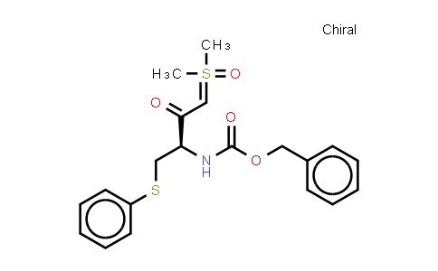 CAS No. 447461-54-3, (Methyl(oxo)sulfonio)methane (R)-3-(((benzyloxy)carbonyl)amino)-2-oxo-4-(phenylthio)butan-1-ide