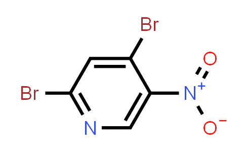 CAS No. 4487-57-4, 2,4-Dibromo-5-nitropyridine