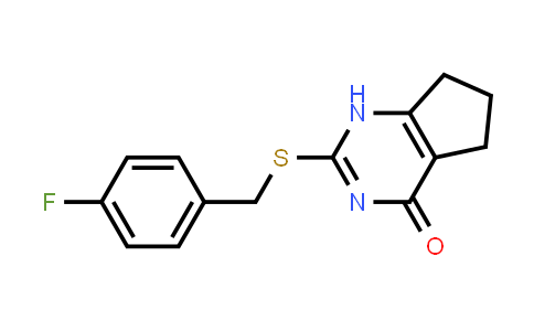 CAS No. 451487-18-6, 2-((4-Fluorobenzyl)thio)-1,5,6,7-tetrahydro-4H-cyclopenta[d]pyrimidin-4-one