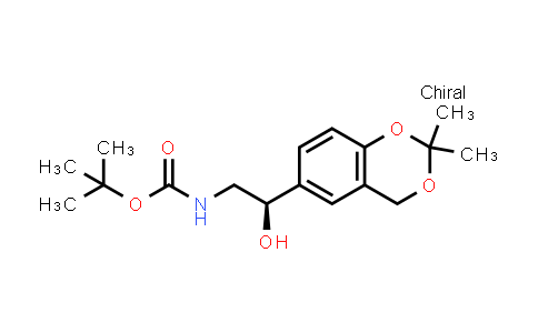 CAS No. 452339-72-9, (R)-Tert-butyl (2-(2,2-dimethyl-4H-benzo[d][1,3]dioxin-6-yl)-2-hydroxyethyl)carbamate