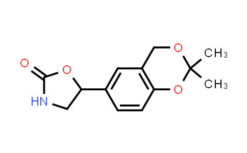 CAS No. 452340-96-4, 5-(2,2-Dimethyl-4H-benzo[d][1,3]dioxin-6-yl)oxazolidin-2-one