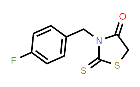 CAS No. 453-69-0, 3-(4-Fluorobenzyl)-2-thioxo-1,3-thiazolidin-4-one
