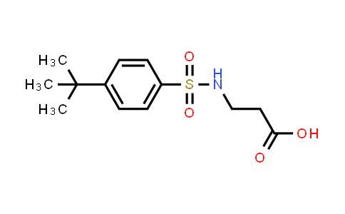CAS No. 453581-51-6, 3-((4-(tert-Butyl)phenyl)sulfonamido)propanoic acid