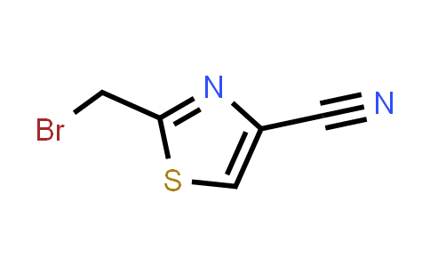 CAS No. 454483-81-9, 4-Thiazolecarbonitrile, 2-(bromomethyl)-
