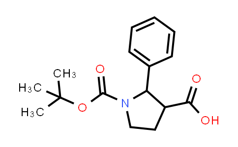 CAS No. 455955-08-5, 2-Phenyl-pyrrolidine-1,3-dicarboxylic acid 1-tert-butyl ester