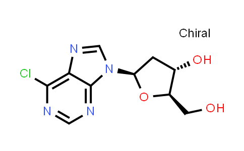CAS No. 4594-45-0, (2R,3S,5R)-5-(6-Chloro-9H-purin-9-yl)-2-(hydroxymethyl)tetrahydrofuran-3-ol