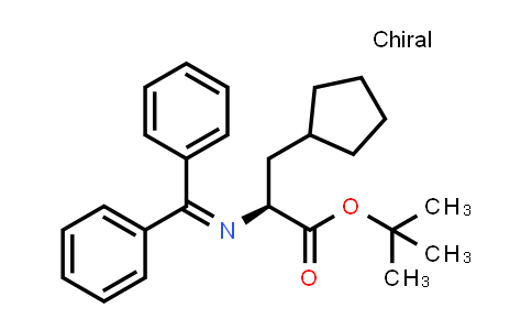 CAS No. 459813-00-4, Cyclopentanepropanoic acid, α-[(diphenylmethylene)amino]-, 1,1-dimethylethyl ester, (αS)-