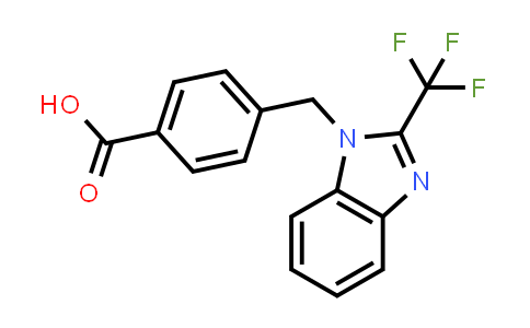 CAS No. 461665-33-8, 4-[[2-Trifluoromethyl-1H-benzimidazol-1-yl]methyl]benzoic acid