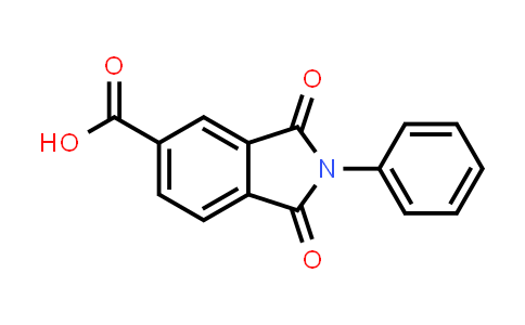 CAS No. 4649-27-8, 1,3-Dioxo-2-phenyl-2,3-dihydro-1H-isoindole-5-carboxylic acid