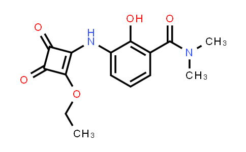 CAS No. 464913-33-5, 3-(2-Ethoxy-3,4-dioxocyclobut-1-enylamino)-2-hydroxy-N,N-dimethylbenzamide