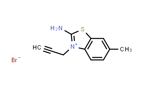 CAS No. 466683-22-7, 2-Amino-6-methyl-3-(prop-2-yn-1-yl)benzo[d]thiazol-3-ium bromide