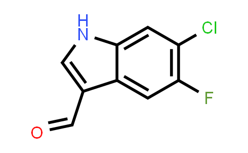 CAS No. 467451-99-6, 6-Chloro-5-fluoro-1H-indole-3-carbaldehyde