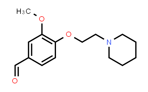 CAS No. 46995-88-4, 3-Methoxy-4-[2-(1-piperidinyl)ethoxy]benzaldehyde