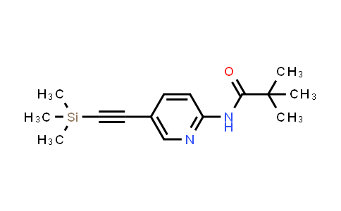 CAS No. 470463-43-5, N-(5-((Trimethylsilyl)ethynyl)pyridin-2-yl)pivalamide