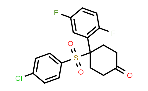 CAS No. 471903-20-5, 4-(4-Chlorophenylsulfonyl)-4-(2,5-difluorophenyl)cyclohexanone
