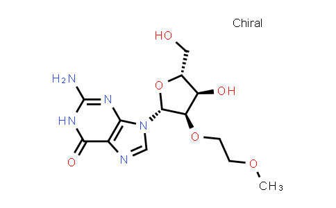 CAS No. 473278-54-5, 2-Amino-9-((2R,3R,4R,5R)-4-hydroxy-5-(hydroxymethyl)-3-(2-methoxyethoxy)tetrahydrofuran-2-yl)-1,9-dihydro-6H-purin-6-one