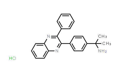 CAS No. 473382-50-2, Benzenemethanamine, α,α-dimethyl-4-(3-phenyl-2-quinoxalinyl)-, hydrochloride (1:1)