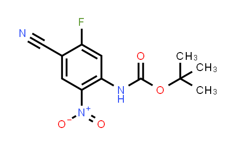 CAS No. 473537-38-1, tert-Butyl (4-cyano-5-fluoro-2-nitrophenyl)carbamate