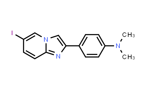CAS No. 474012-75-4, 6-Iodo-2-(4-dimethylaminophenyl)imidazo[1,2-a]pyridine