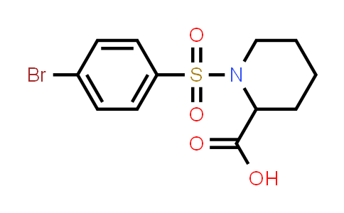 CAS No. 474625-93-9, 1-((4-Bromophenyl)sulfonyl)piperidine-2-carboxylic acid