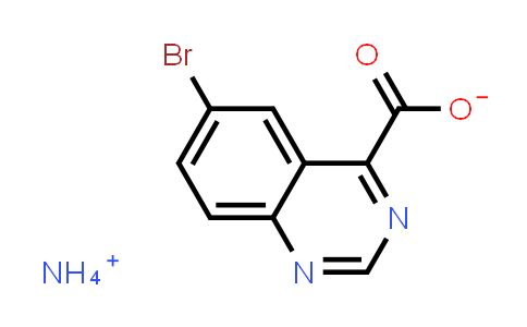 CAS No. 474710-80-0, 4-Quinazolinecarboxylic acid, 6-bromo-, ammonium salt