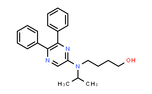 CAS No. 475086-75-0, 4-((5,6-Diphenylpyrazin-2-yl)(isopropyl)amino)butan-1-ol