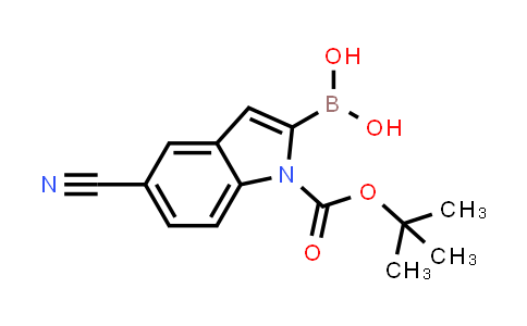 CAS No. 475102-15-9, [5-Cyano-1-[(2-methylpropan-2-yl)oxycarbonyl]indol-2-yl]boronic acid