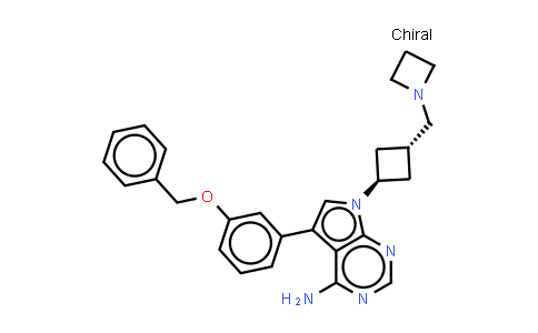 MC555944 | 475488-34-7 | 7-[反式-3-(1-氮杂环丁烷甲基)环丁基]-5-[3-(苯甲氧基)苯基]-7H-吡咯[2,3-D]嘧啶-4-胺