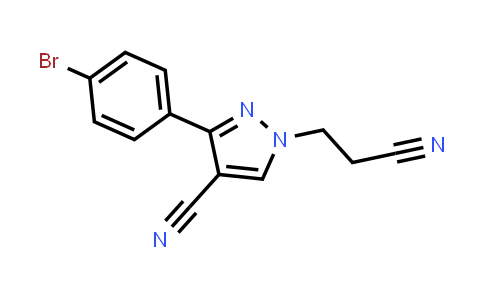 CAS No. 475626-49-4, 3-(4-Bromophenyl)-1-(2-cyanoethyl)-1H-pyrazole-4-carbonitrile