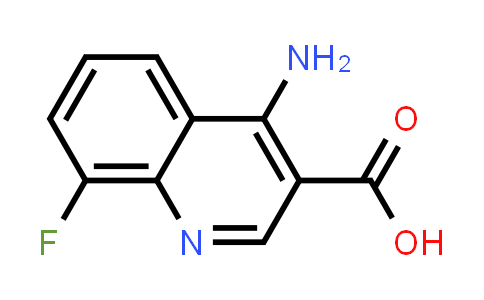 CAS No. 476683-65-5, 4-Amino-8-fluoroquinoline-3-carboxylic acid