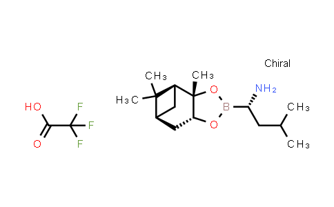 CAS No. 477254-69-6, (S)-3-methyl-1-((3aS,4S,6S,7aR)-3a,5,5-trimethylhexahydro-4,6-methanobenzo[d][1,3,2]dioxaborol-2-yl)butan-1-amine 2,2,2-trifluoroacetate