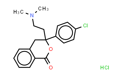 CAS No. 477313-09-0, 1H-2-Benzopyran-1-one, 3-(4-chlorophenyl)-3-[2-(dimethylamino)ethyl]-3,4-dihydro-, (Hydrochloride) (1:1)
