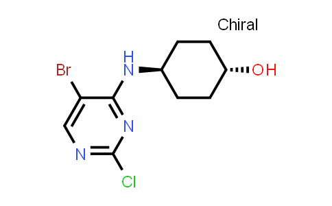 CAS No. 477593-21-8, Cyclohexanol, 4-[(5-bromo-2-chloro-4-pyrimidinyl)amino]-, trans-