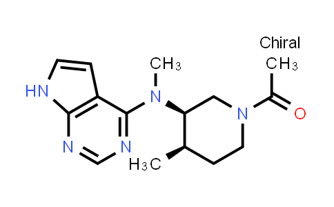 CAS No. 477600-76-3, 1-((3R,4R)-4-methyl-3-(methyl(7H-pyrrolo[2,3-d]pyrimidin-4-yl)amino)piperidin-1-yl)ethanone