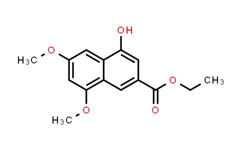 CAS No. 477849-64-2, 2-Naphthalenecarboxylic acid, 4-hydroxy-6,8-dimethoxy-, ethyl ester
