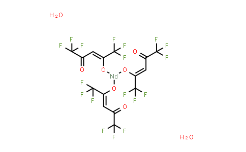CAS No. 47814-18-6, Neodymium(III)hexafluoro-2,4-pentanedionatedihydrate