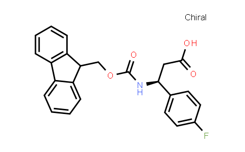 CAS No. 479064-89-6, (S)-3-((((9H-fluoren-9-yl)methoxy)carbonyl)amino)-3-(4-fluorophenyl)propanoic acid