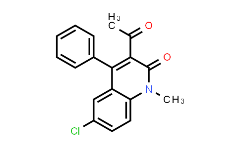 CAS No. 479076-89-6, 3-Acetyl-6-chloro-1-methyl-4-phenylquinolin-2(1H)-one