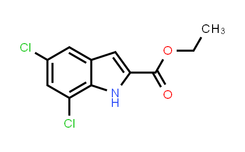 CAS No. 4792-70-5, Ethyl 5,7-dichloro-1H-indole-2-carboxylate