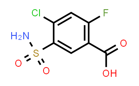 CAS No. 4793-22-0, 4-Chloro-2-fluoro-5-sulfamylbenzoic acid
