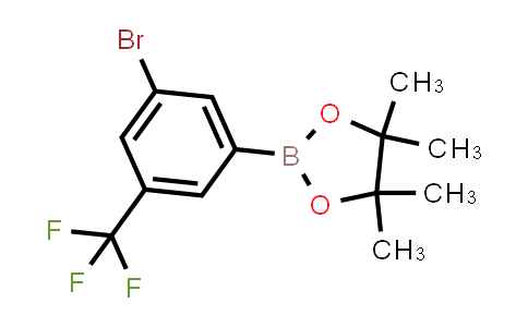 CAS No. 479411-92-2, 2-(3-Bromo-5-(trifluoromethyl)phenyl)-4,4,5,5-tetramethyl-1,3,2-dioxaborolane