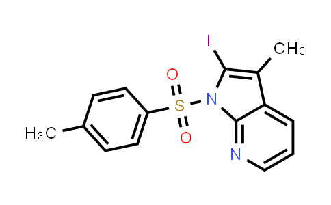CAS No. 479552-83-5, 1H-Pyrrolo[2,3-b]pyridine, 2-iodo-3-methyl-1-[(4-methylphenyl)sulfonyl]-